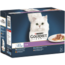 Gourmet kattenvoer Perle Duo Land en Zee 12 x 85 gr