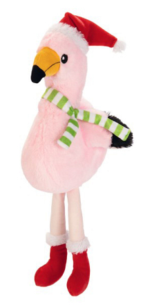 Beeztees hondenspeelgoed Kerst Flamingo Roze 42 cm