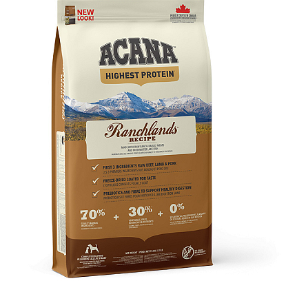 Acana Highest Protein hondenvoer Ranchlands 11,4 kg