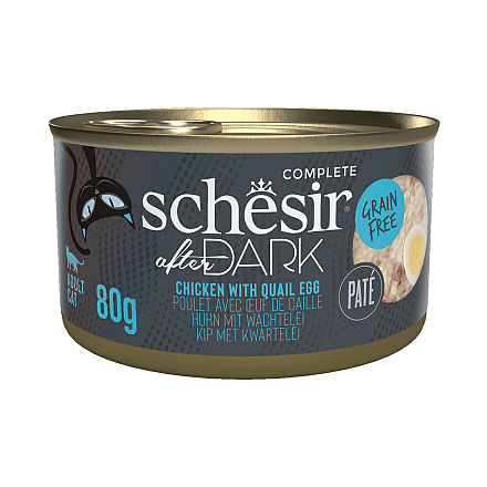 Schesir Kattenvoer After Dark Kip & Kwartelei Pate 80 gr